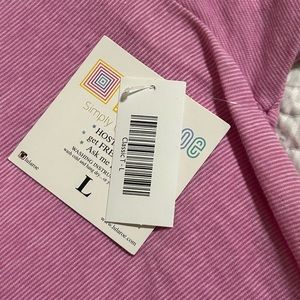 Lularoe, Classic T, Size L, Pinky purple, New with Tags, Slight white stripes